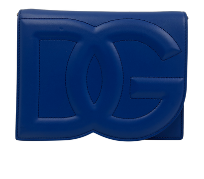 DG Logo Bandolera, 310&euro;, Bolso, Azul, Animal - Piel, Vista frontal